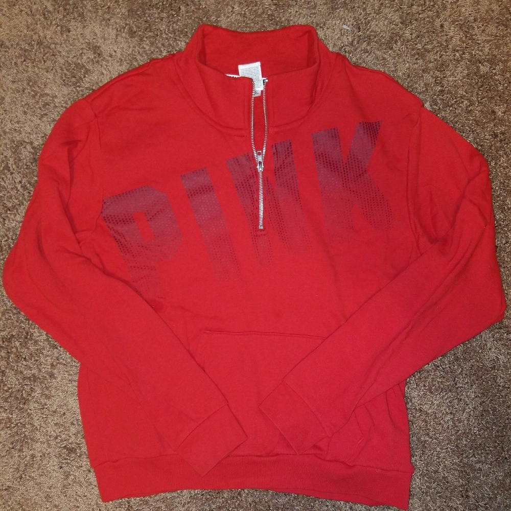 Victoria's Secret Pink 1/4 Zip Sweatshirt